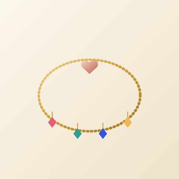 Charm Bracelet – Gold Tone – AVENROBD