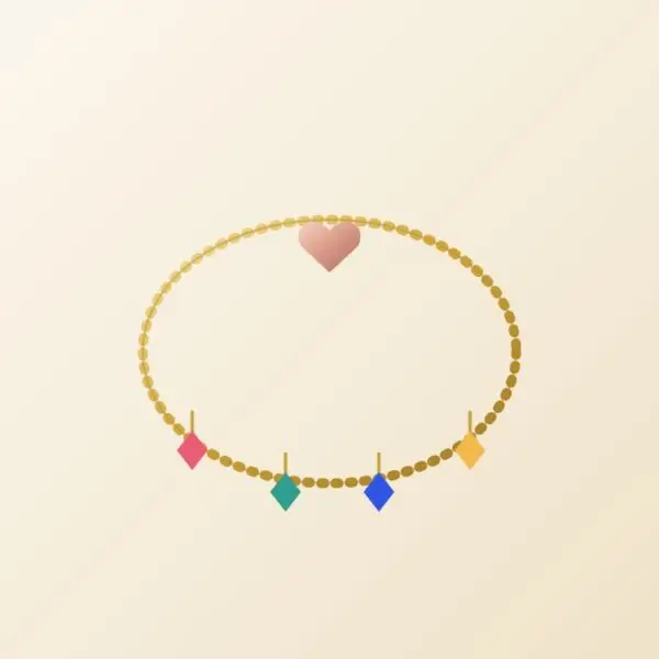 Charm Bracelet – Gold Tone – AVENROBD